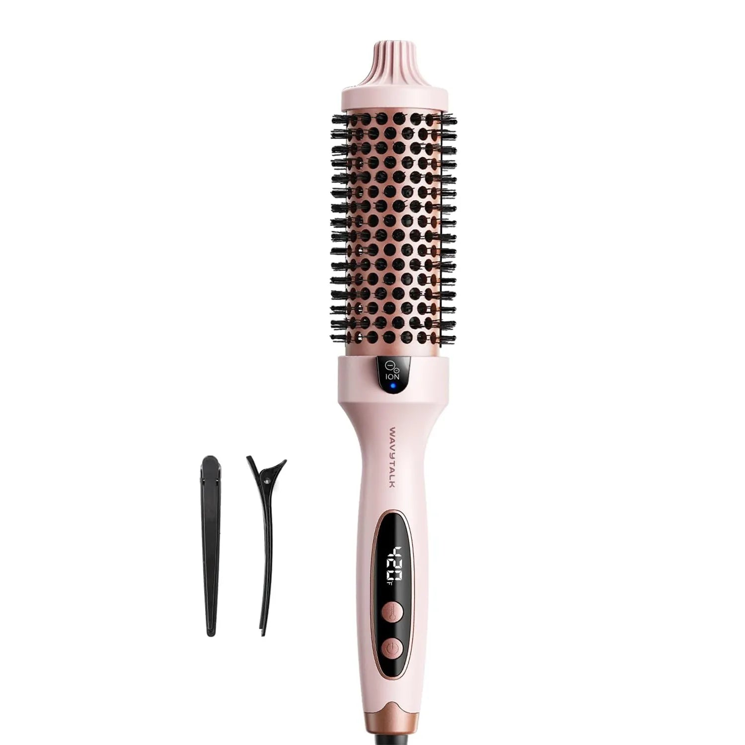 Blowout Boost Ionic Thermal Brush 1 1/2 Inch with LED Display, 300℉-420℉ for Different Hair Types