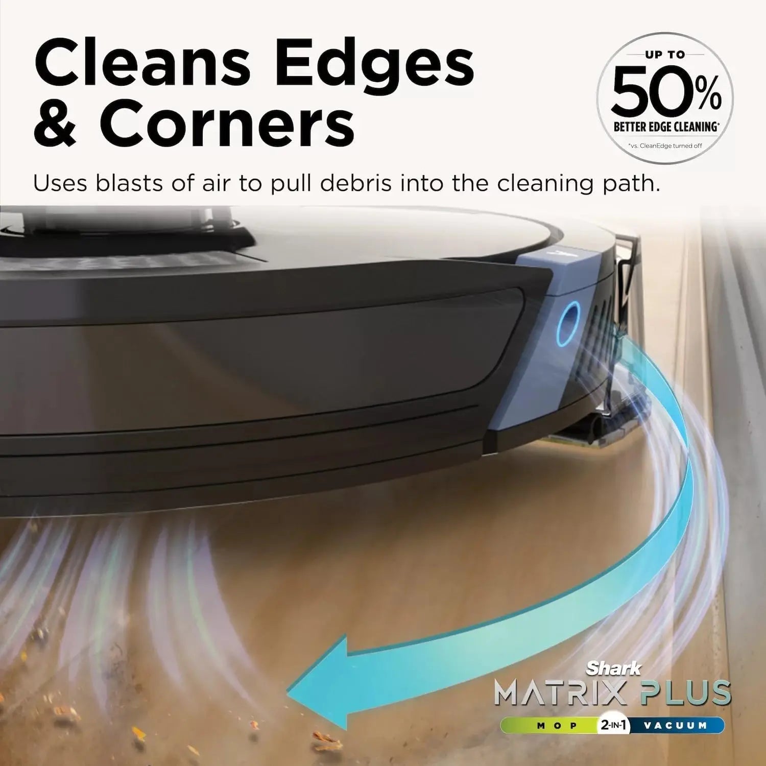 AI Ultra 2in1 Robot Vacuum & Mop with Sonic Mopping, Matrix Clean, Home Mapping, Self Empty Base for Pet Hair, WiFi